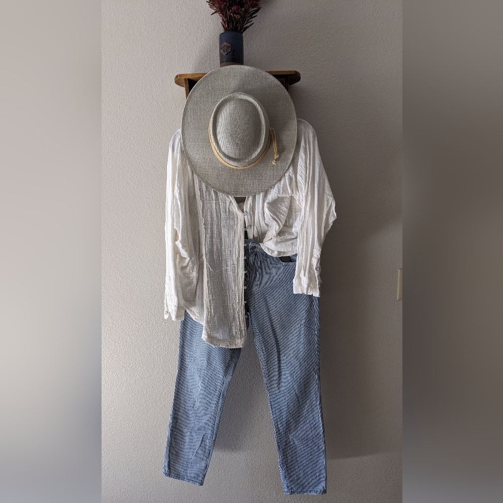 Anthropologie Pilcro and Letterpress striped jeans